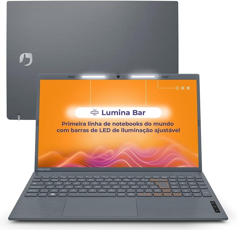Notebook Positivo Vision C15 Lumina Bar Celeron 8 GB RAM e 128 GB 1