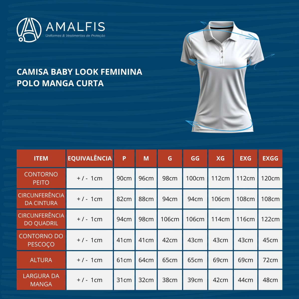 Camisa Polo Feminina Baby Look 5