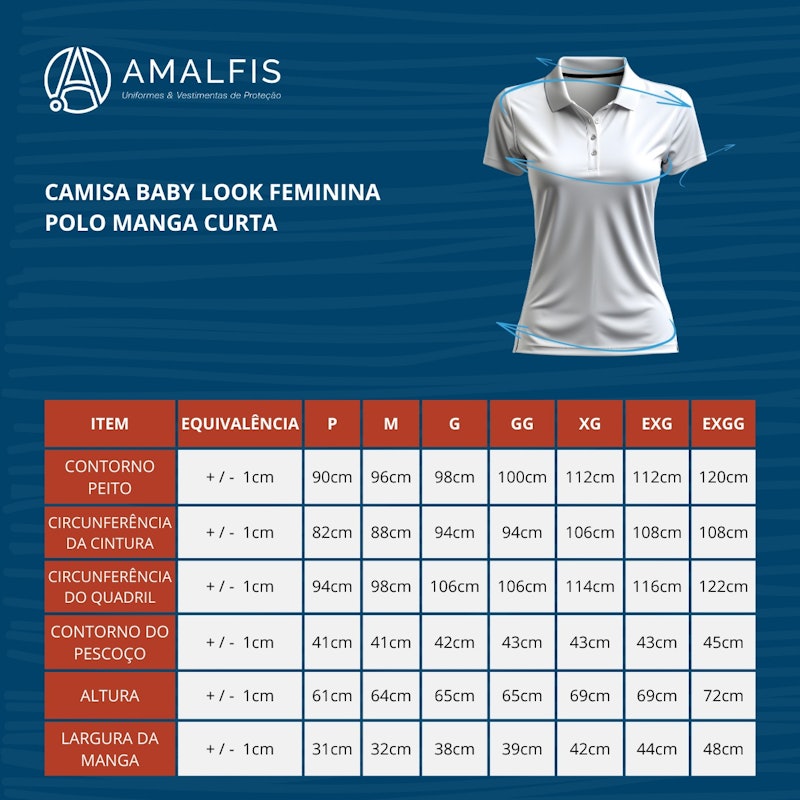 Camisa Polo Feminina Baby Look 5