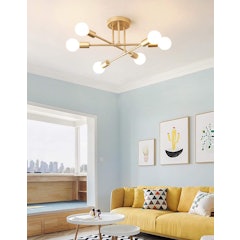 Lustre Modern Sputnik com 6 Luzes