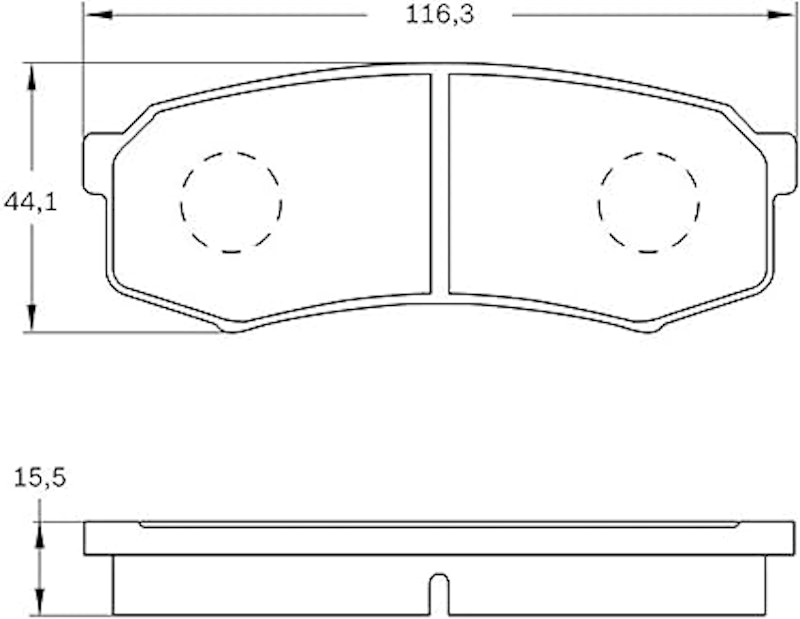 Pastilha de Freio BB 695 Traseiro 4