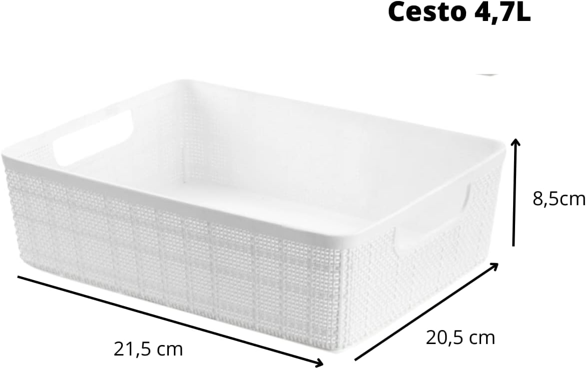 Cestos Organizadores Multiuso Decorativo Rattan Home Organizer 5