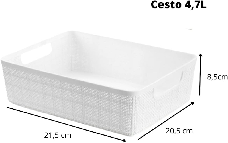 Cestos Organizadores Multiuso Decorativo Rattan Home Organizer 5