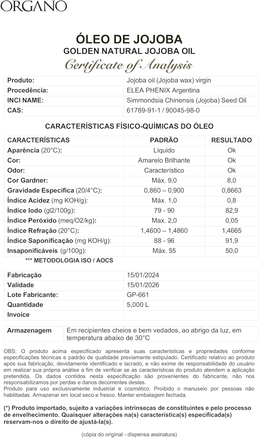 Óleo Vegetal Jojoba Puro e 100% Natural 3