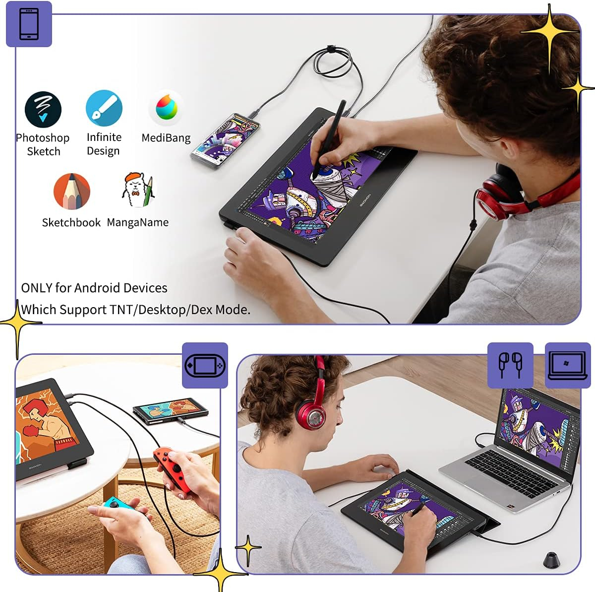 Mesa Digitalizadora GAOMON PD1320 Pen Display 2