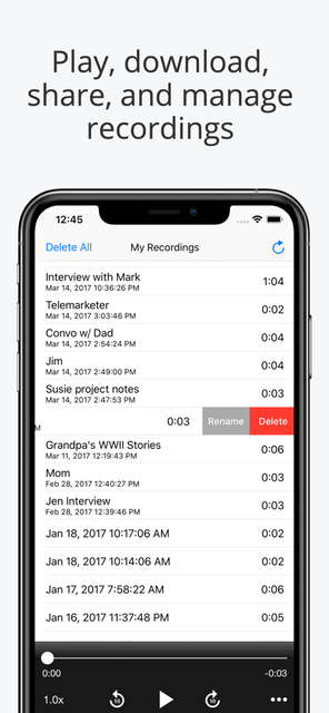 Call Recorder Lite For iPhone 4