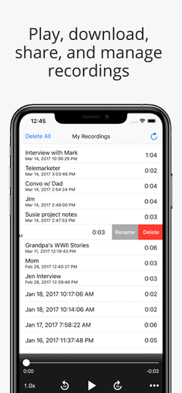 Call Recorder Lite For iPhone 4