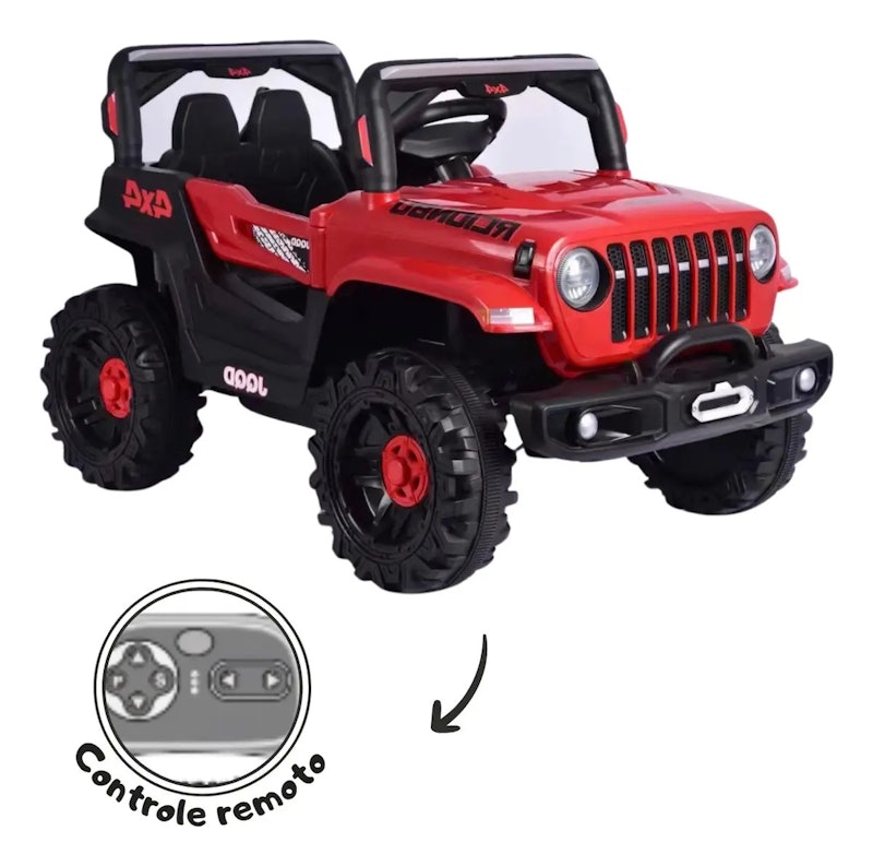 Jipe Elétrico Infantil 12 V BrinqKids 4