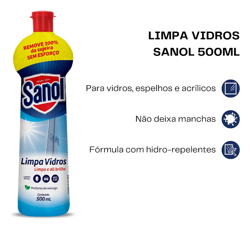Limpa-Vidros Sanol Squeeze 2