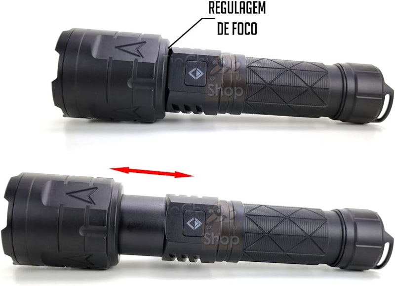 Lanterna Tática Led V3 Longo Alcance 4