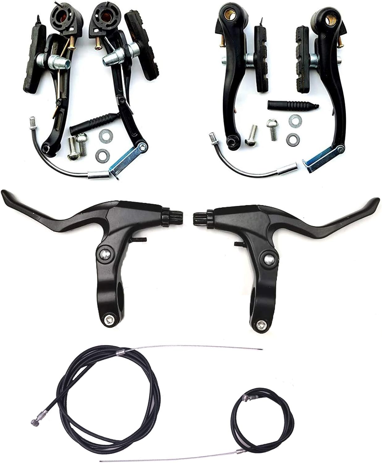 Conjunto de alavanca e cabos de freio V-Brake 1