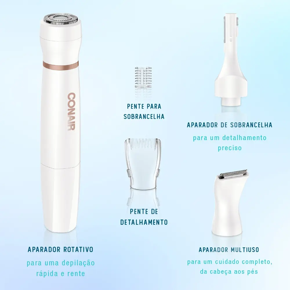 Depilador e Aparador Facial e Corporal All-In-One 4
