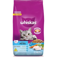 Ração WHISKAS Peixe Gatos Adultos Castrados