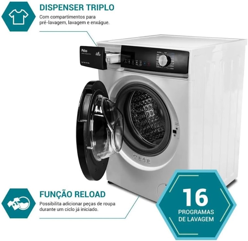 Lava e Seca 11 kg Philco Inverter Plus 5