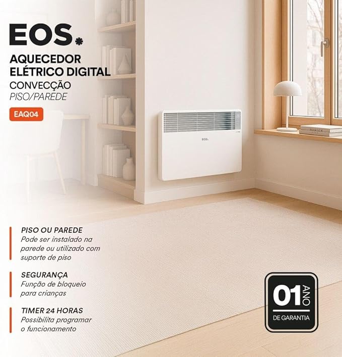 Aquecedor Elétrico Comfort Heat com Painel Digital 2