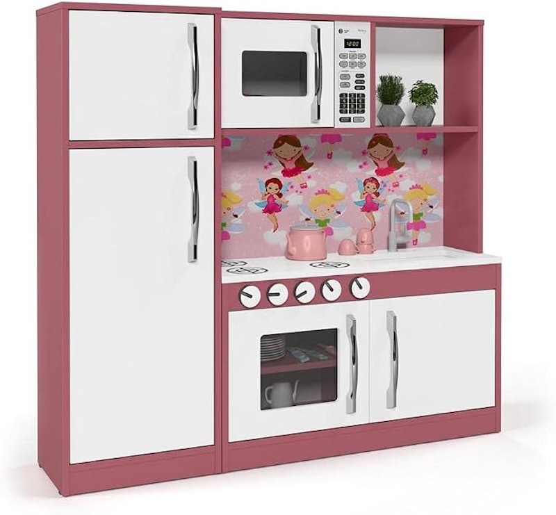 Cozinha Infantil com Refrigerador Diana em MDF 1