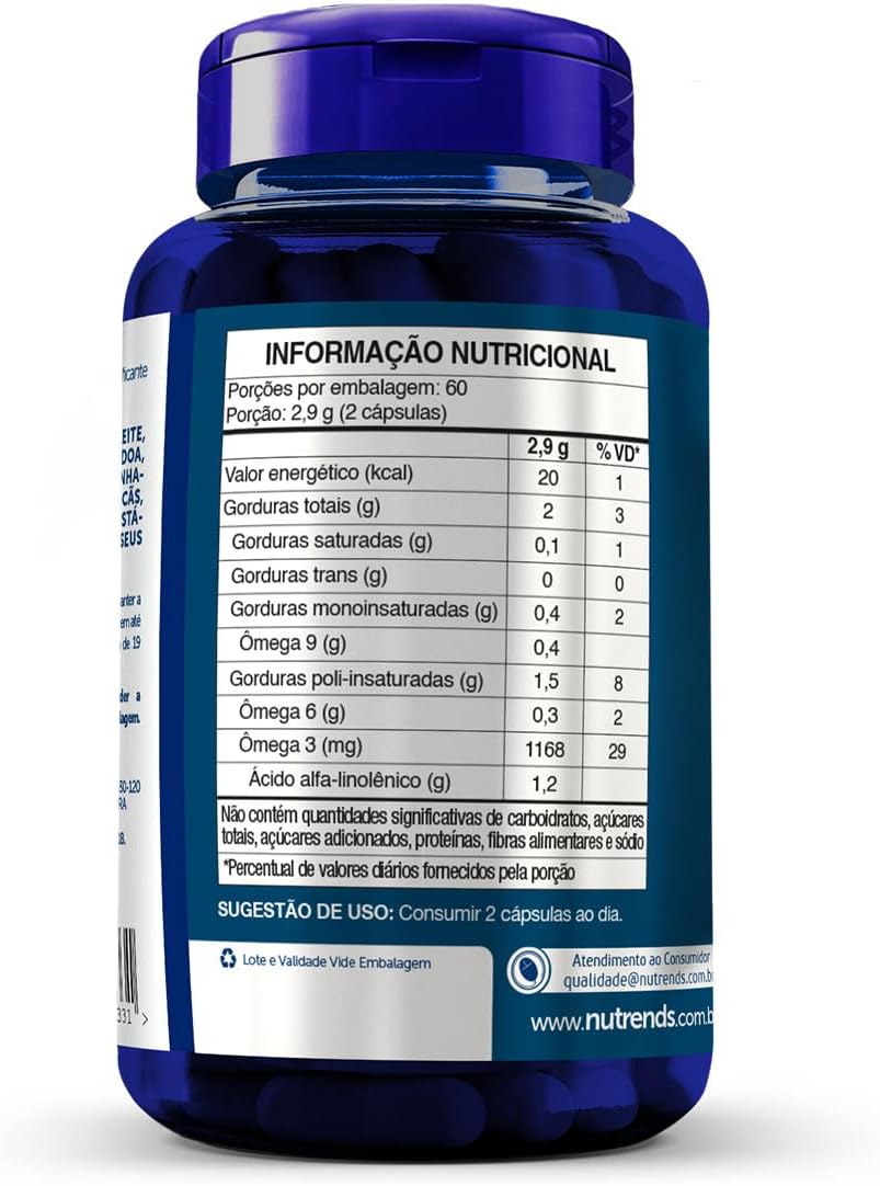 Óleo de Linhaça 120 Cápsulas 2