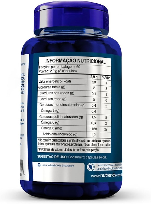 Óleo de Linhaça 120 Cápsulas 2
