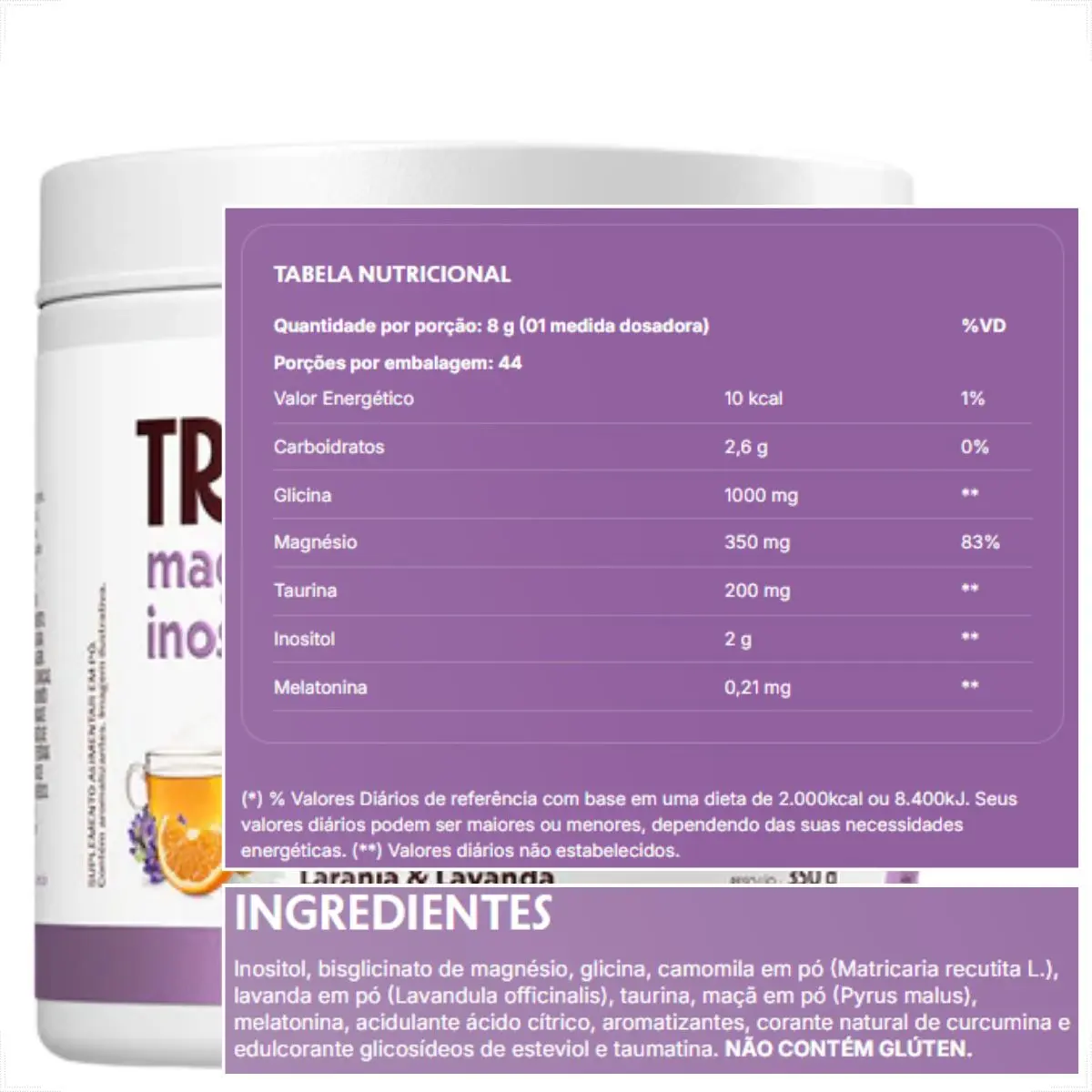 True Magnésio + Inositol Relief 3.0 3