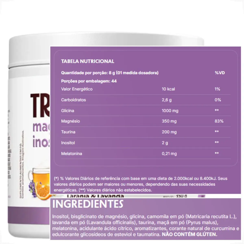 True Magnésio + Inositol Relief 3.0 3