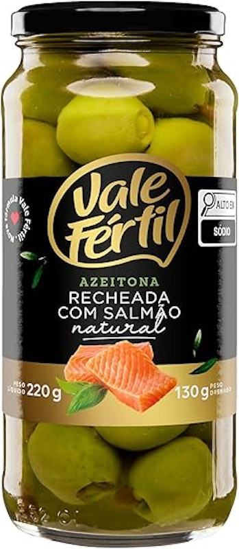 Azeitona Verde em Conserva Recheio Salmão Vale Fértil 1