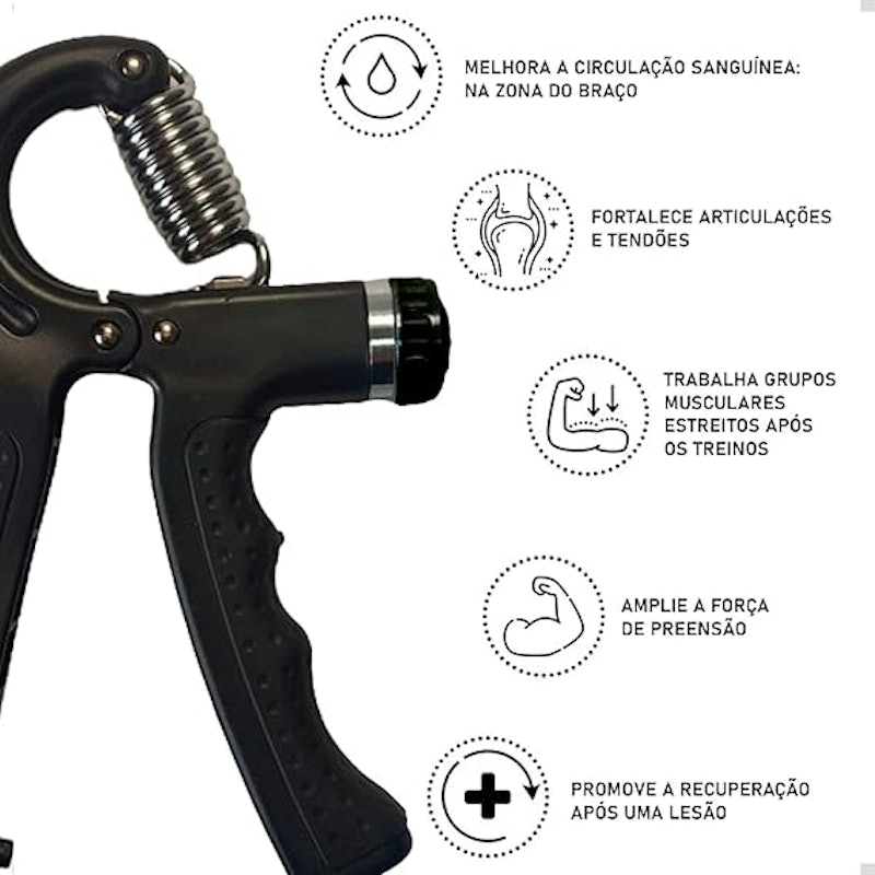 Hand Grip Ajustável com Resistência de Até 60 kg 2