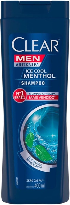 Shampoo Anticaspa Clear Men Ice Cool Menthol 1