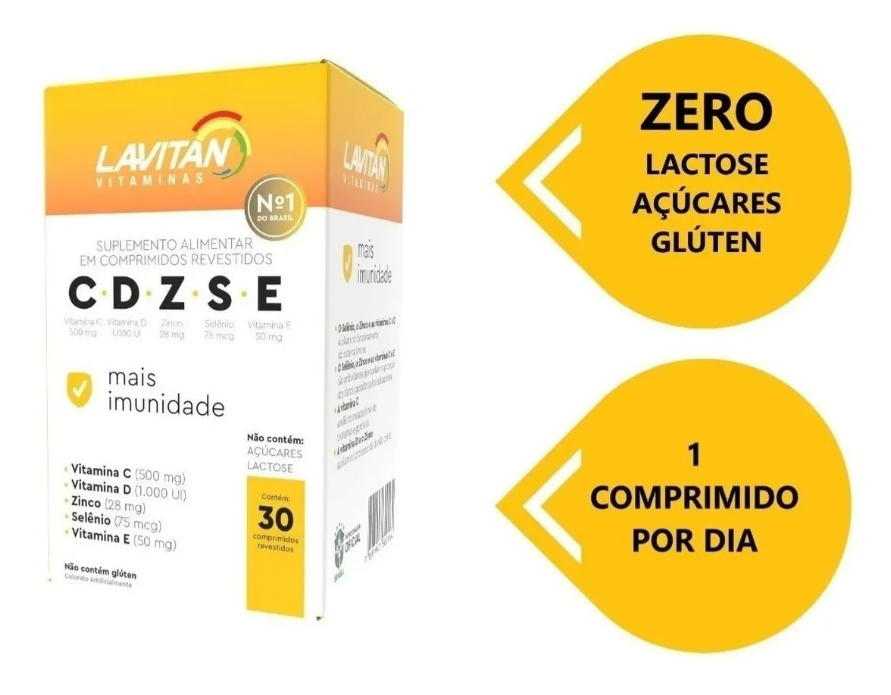 Lavitan Vitaminas CDZSE Mais Imunidade 4
