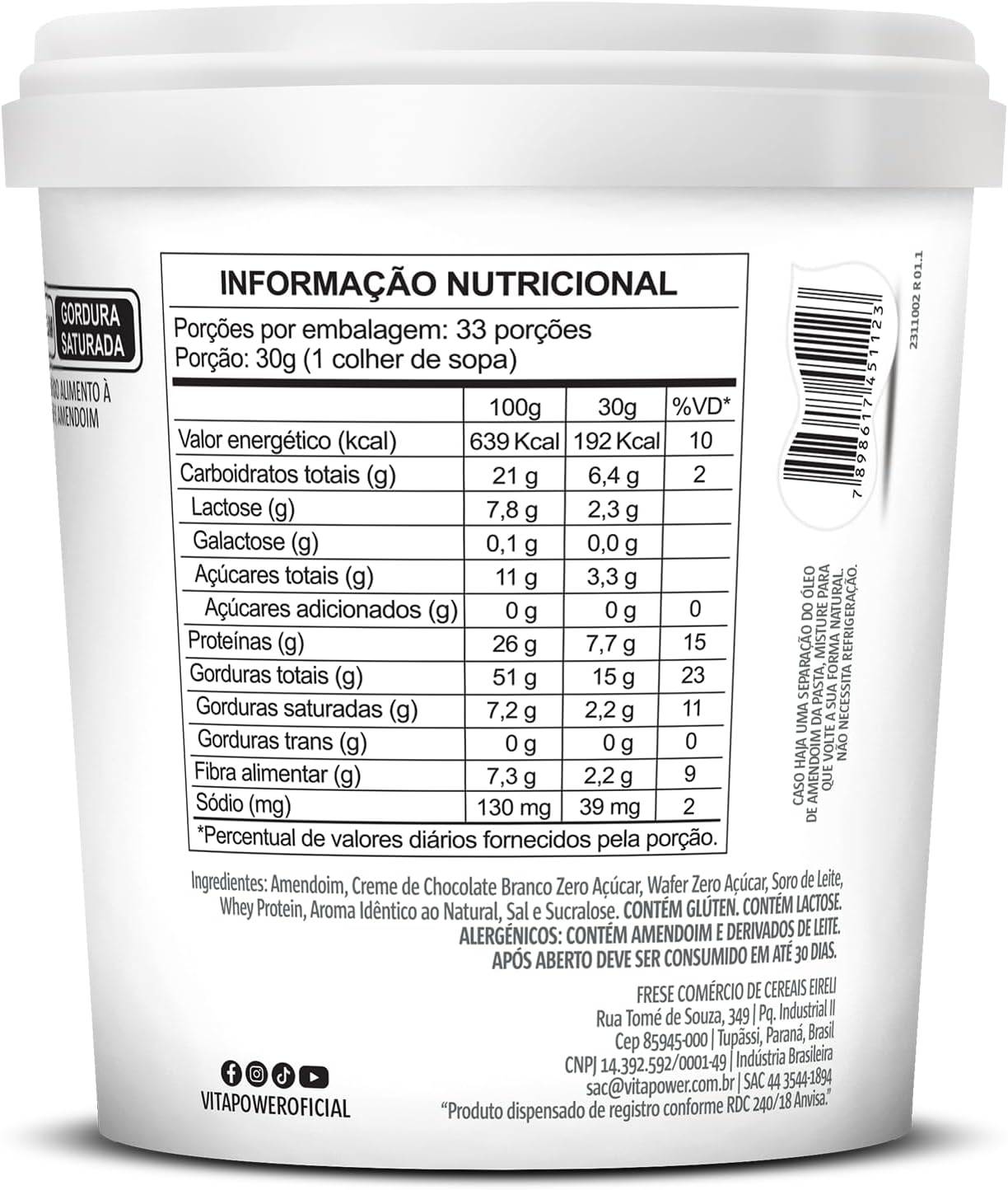Pasta de Amendoim BeezBlannk 2