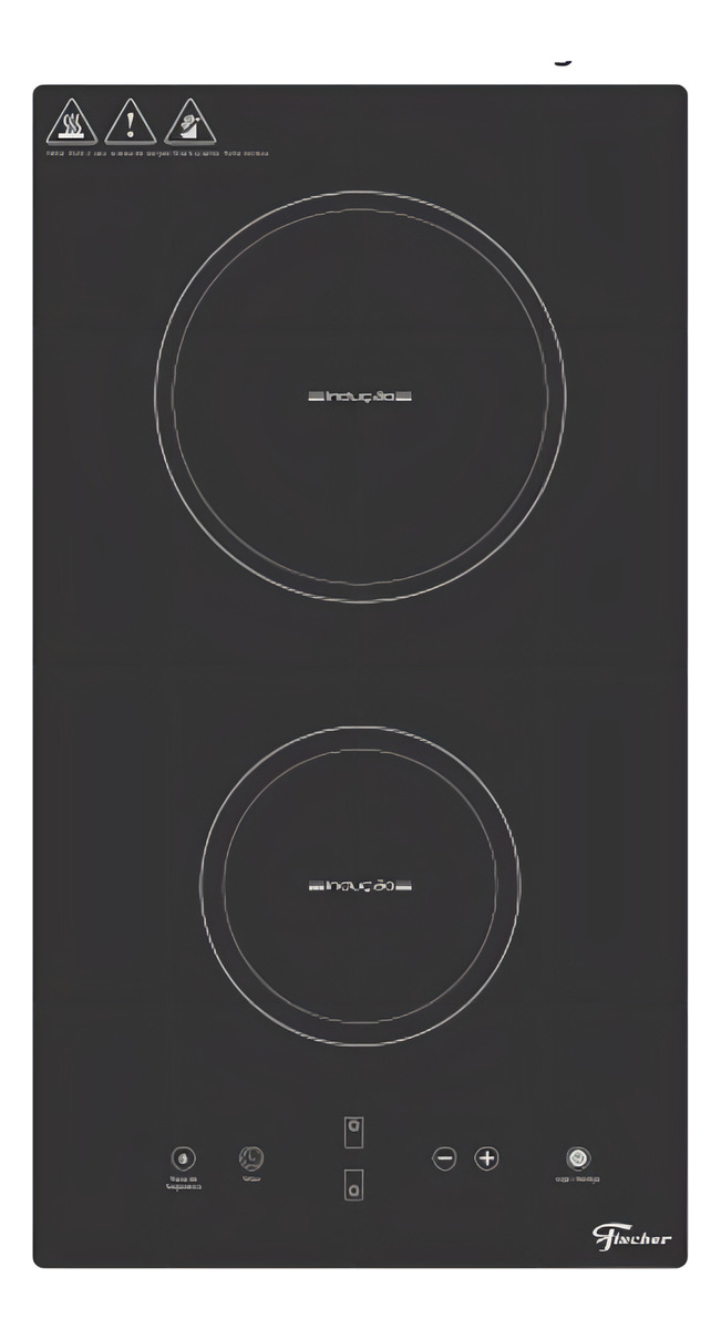 Cooktop de Indução Fischer 2 Bocas Mesa Vitrocerâmica 1