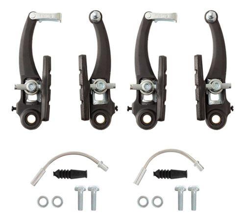 Jogo de Freios Bicicleta V-Brake em Nylon Dianteiro Traseiro 3
