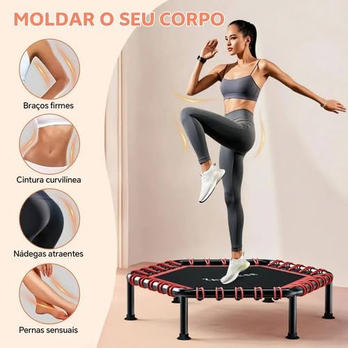 Jump Cama Elástica Academia Profissional Trampolim 250 kg Zavanese 3
