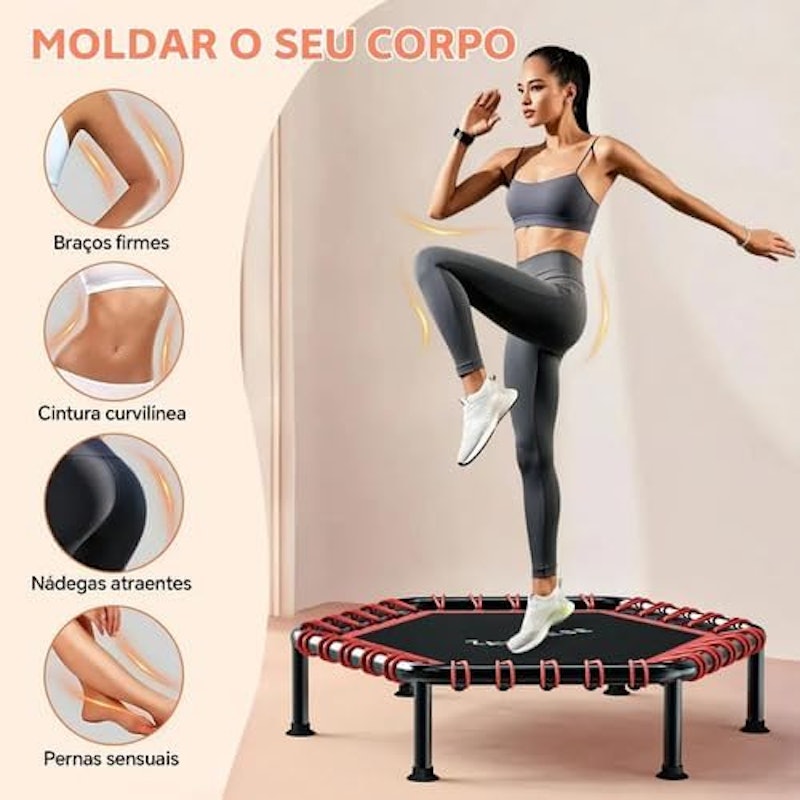 Jump Cama Elástica Academia Profissional Trampolim 250 kg Zavanese 3