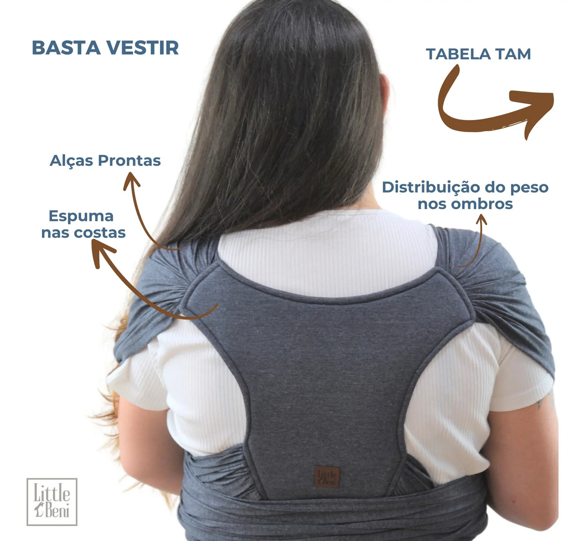 Sling de Vestir Algodão Little Beni 2