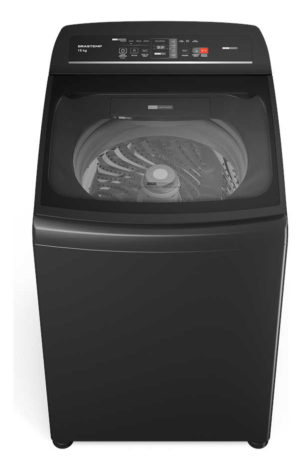 Máquina de Lavar Brastemp 15 Kg Cinza Timer Pro 1