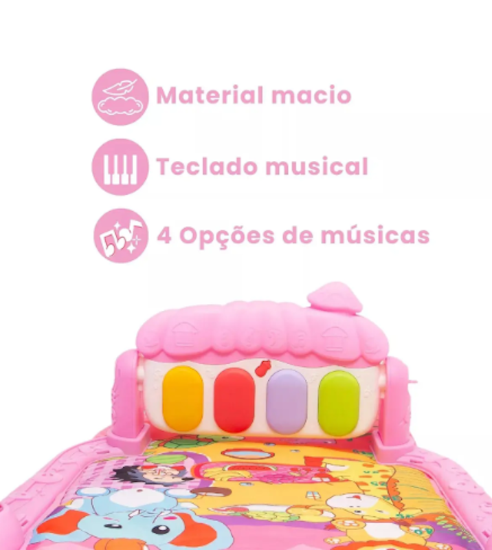 Tapete de Atividades Musical com Piano para Bebê 5