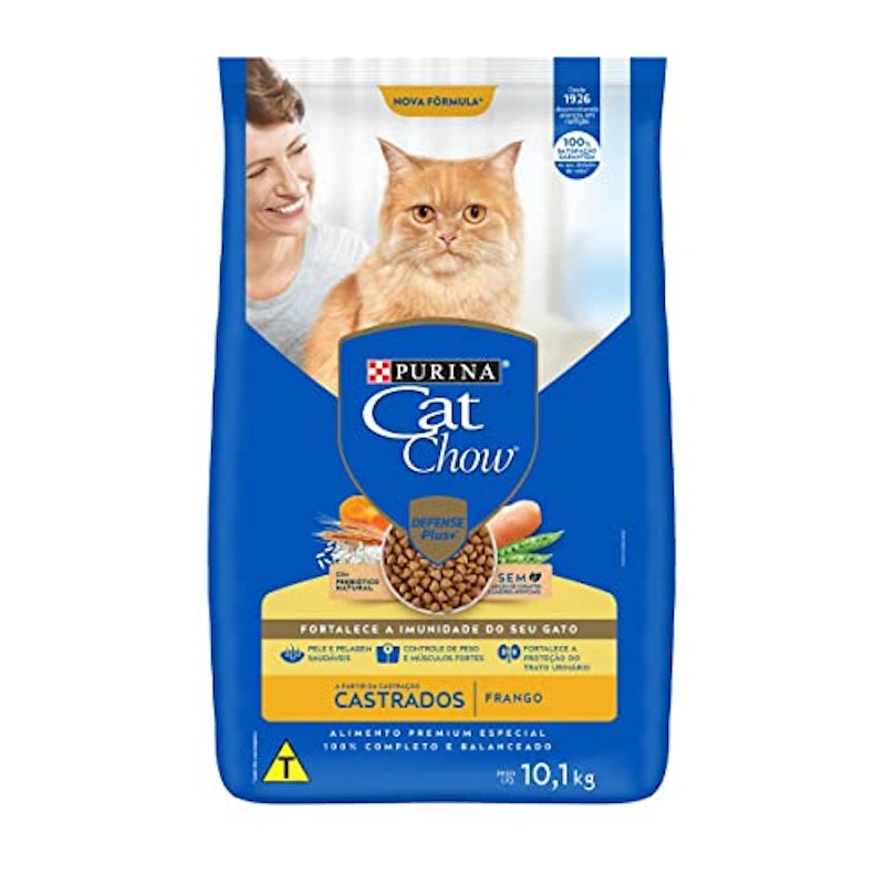 Ração Cat Chow para Gatos Castrados Sabor Frango 1