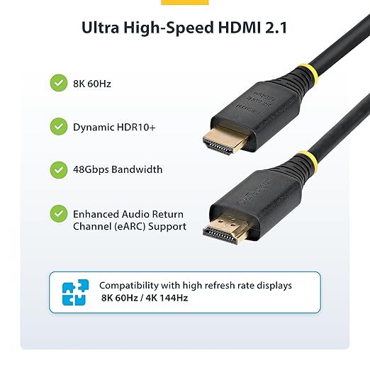 Cabo HDMI 2.1 Star Tech 2