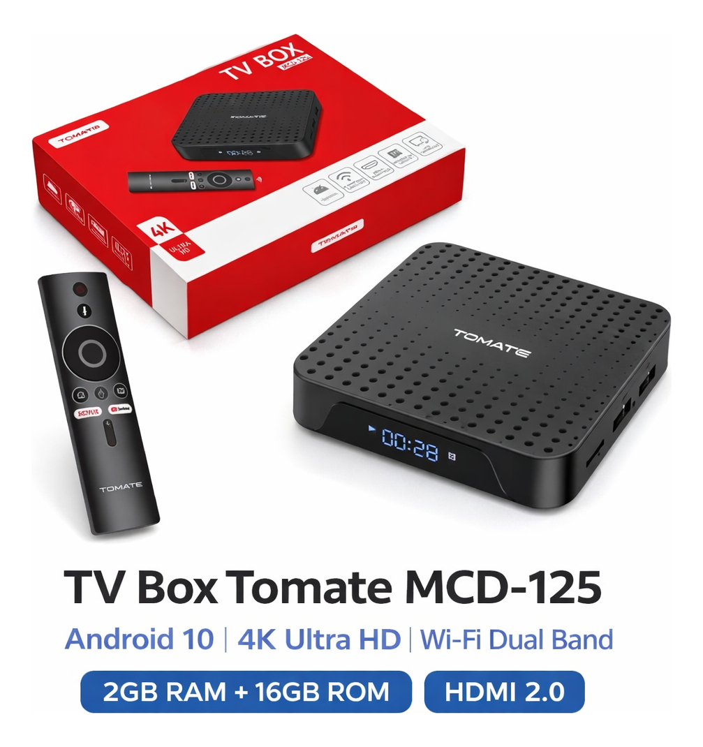 Smart TV Box 4K Ultra HD Tomate 1