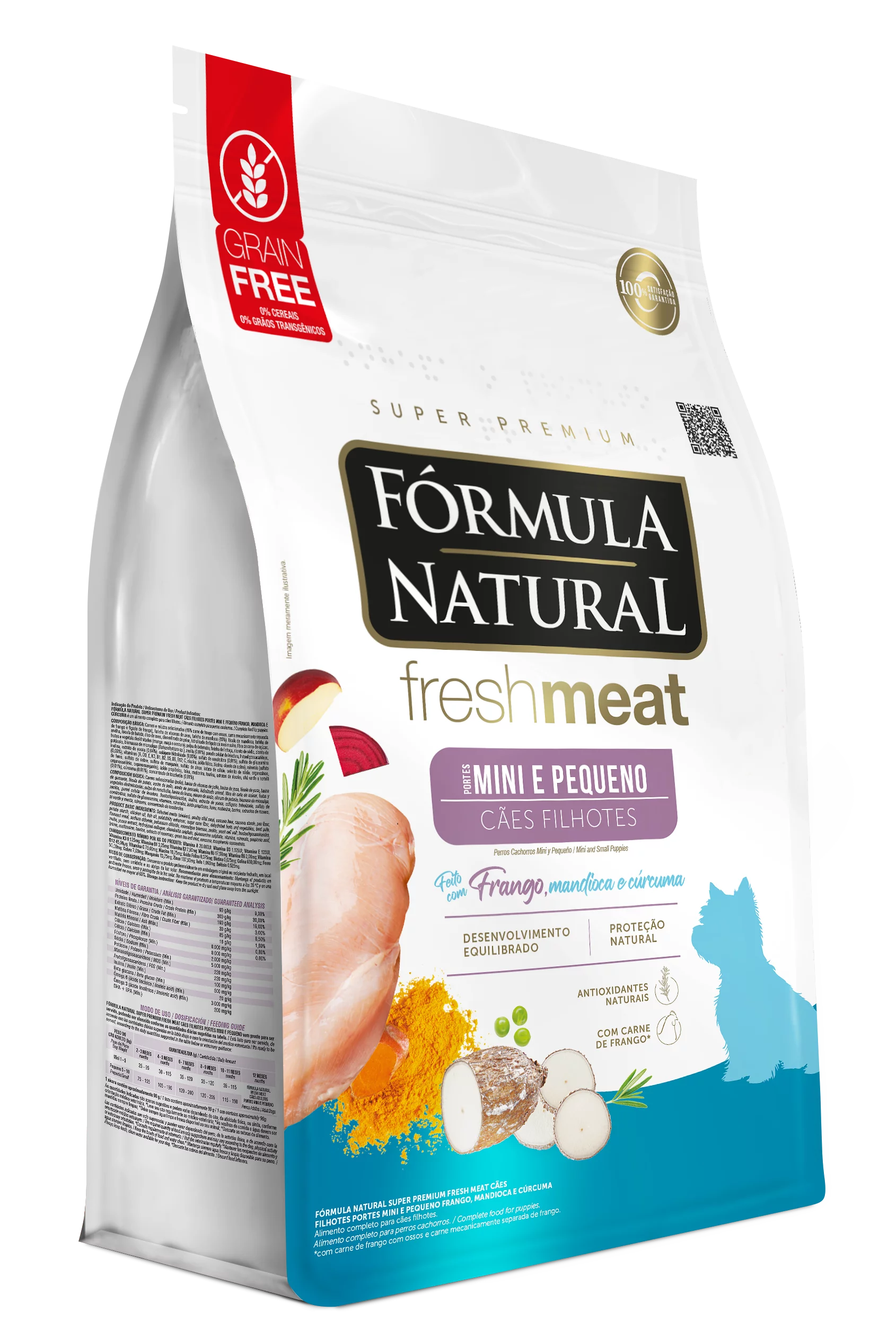 Super Premium Fresh Meat Cães Filhotes Portes Mini e Pequeno 4