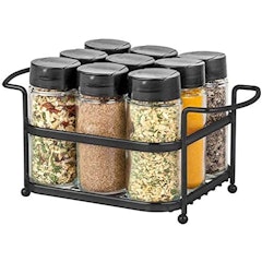 Porta-Condimentos de Vidro com Suporte