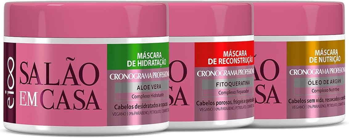 Kit Máscaras Cronograma Profissional 1
