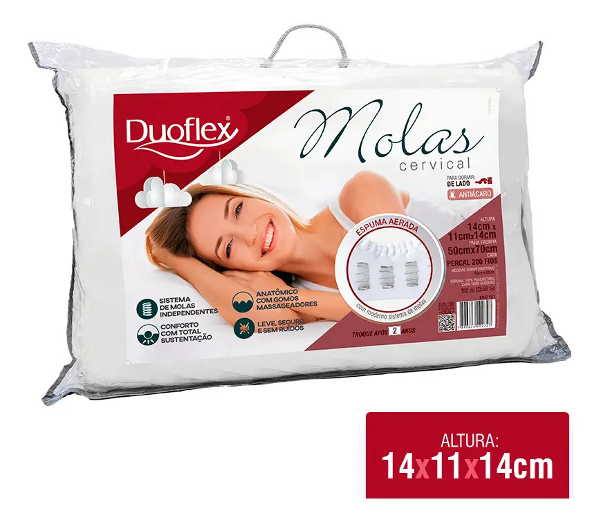 Travesseiro Molas Cervical 1