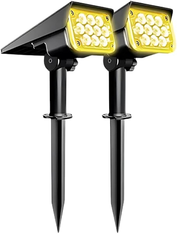 Kit 2 Mini Luminária Espeto Solar Jardim Luz 10 LED IP44 1