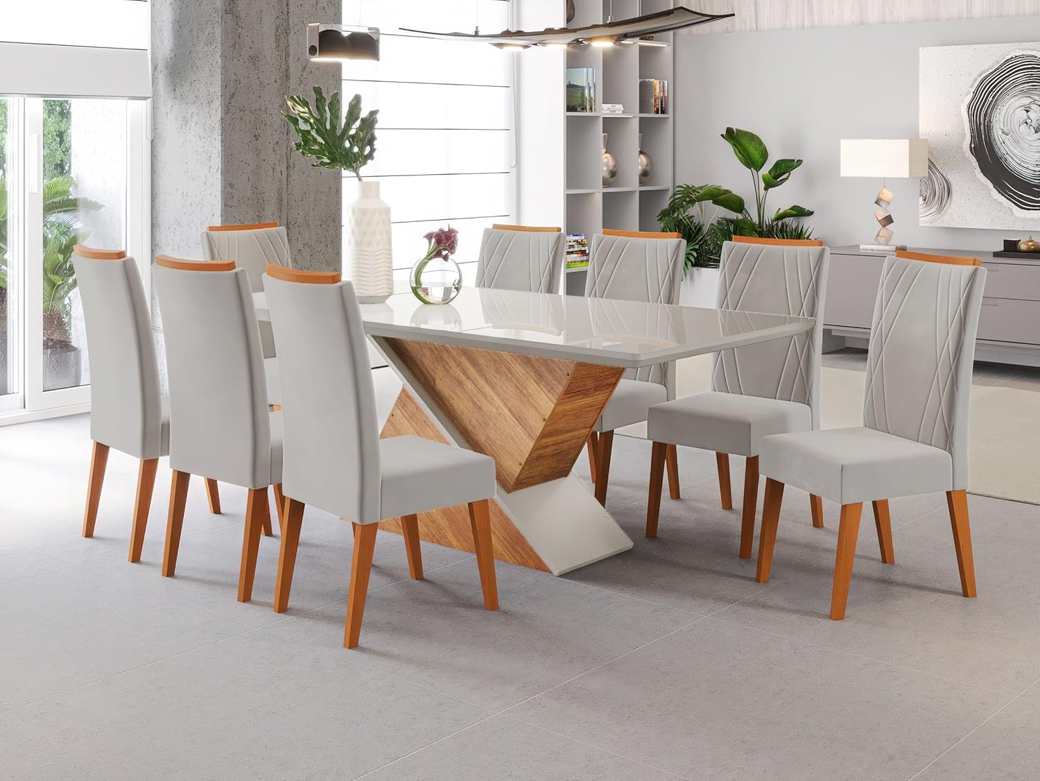 Mesa de Jantar Retangular Pipa 2