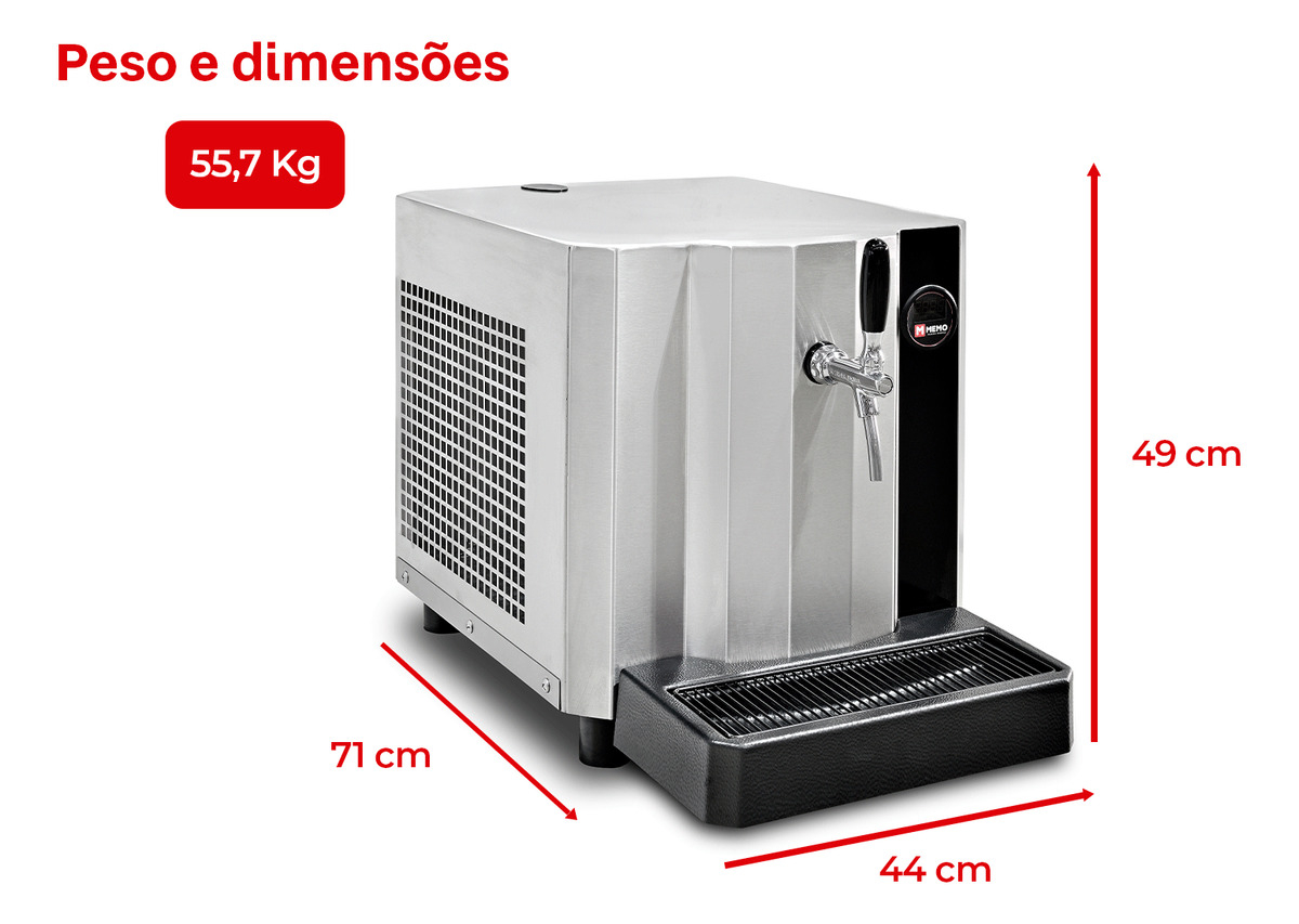Chopeira Elétrica Memo Advantage 70 L/h  1 Torneira (220 V)  5
