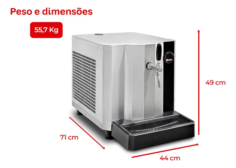 Chopeira Elétrica Memo Advantage 70 L/h 1 Torneira (220 V) 5