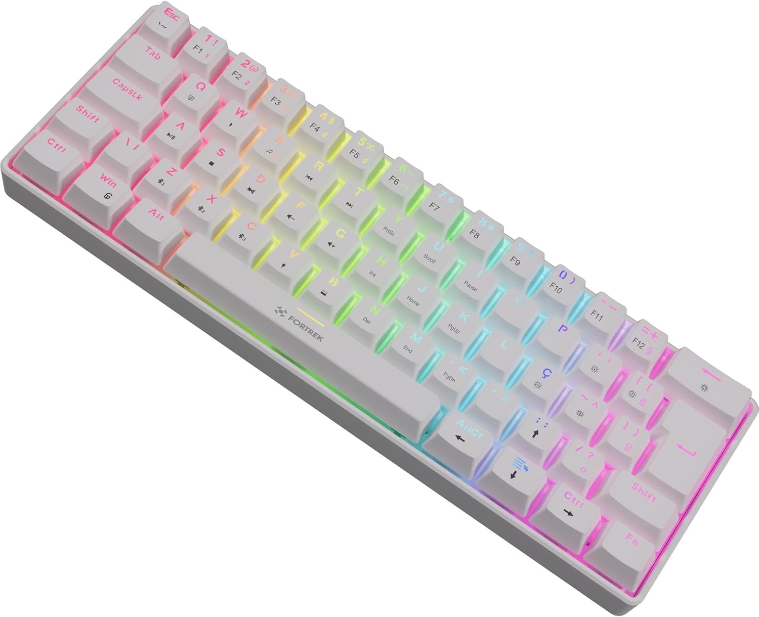 Teclado Mecânico Fortrek Gravity Air Compact Wireless Branco 5
