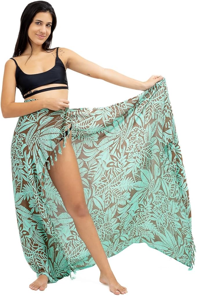 Canga de Praia Viscose Floral Tosca 4