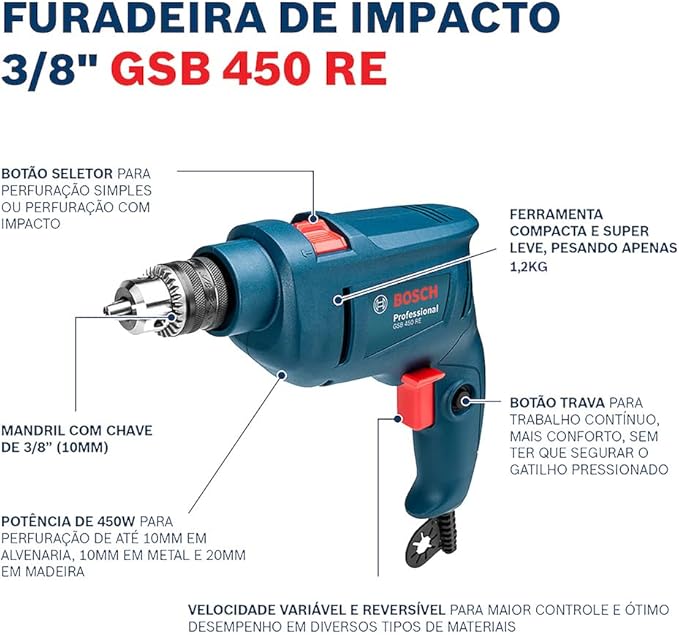 Furadeira de Impacto Profissional 5
